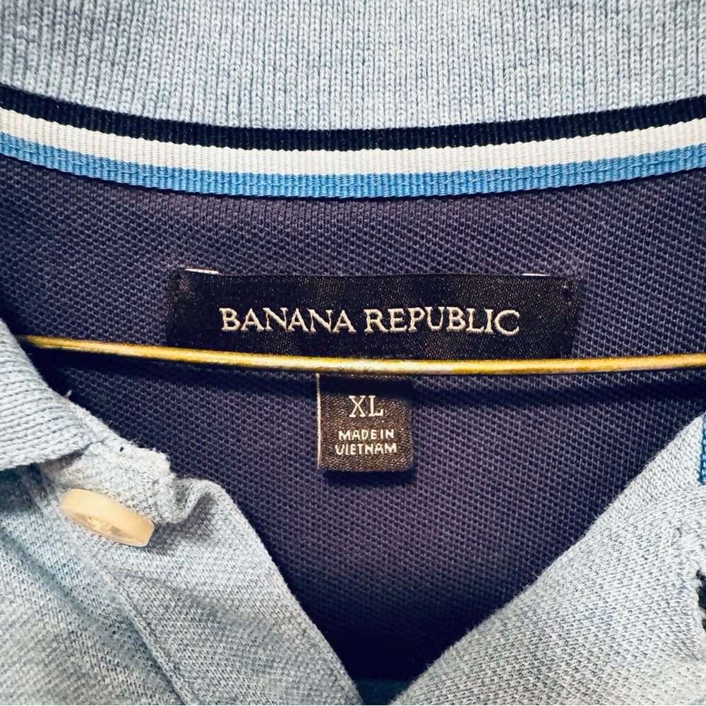 Banana Republic Blue Polo 👕 - Picture 3 of 6